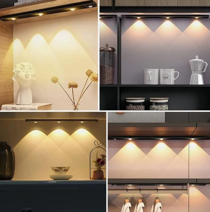 LED PIR Motion Sensor Cabinet Light – USB Rechargeable, Wireless & Stick-On