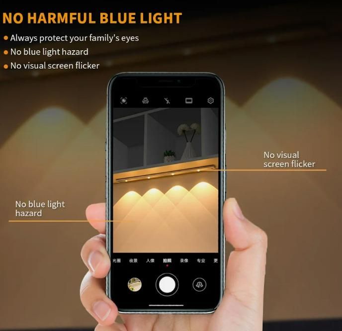 LED PIR Motion Sensor Cabinet Light – USB Rechargeable, Wireless & Stick-On