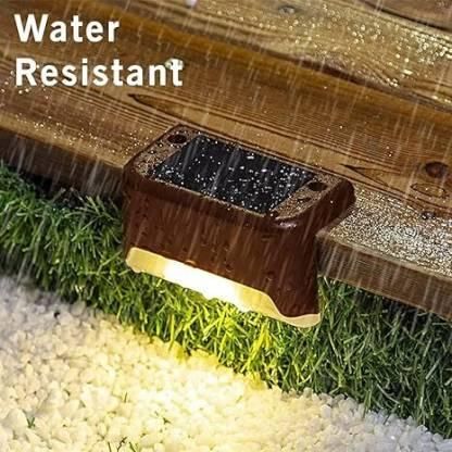 Solar Deck Lights Outdoor | Waterproof LED Lights (Pack of 4)