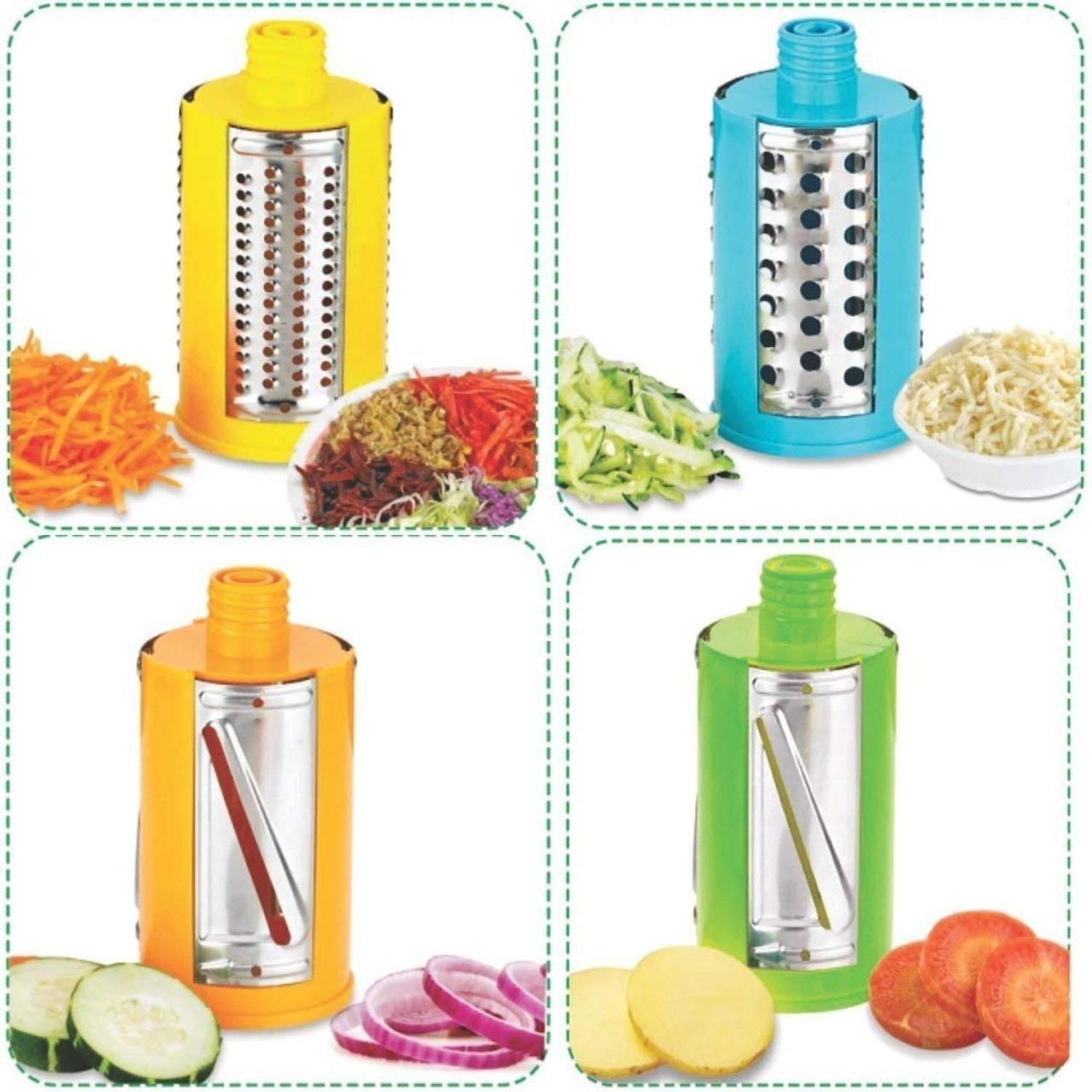 4-in-1 Rotary Drum Vegetable Grater & Slicer | Multifunctional Kitchen Tool