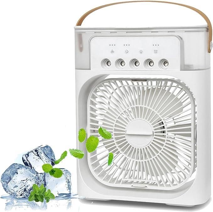 Water Spray Mist Fan | USB Air Cooler & Portable Humidifier for Home